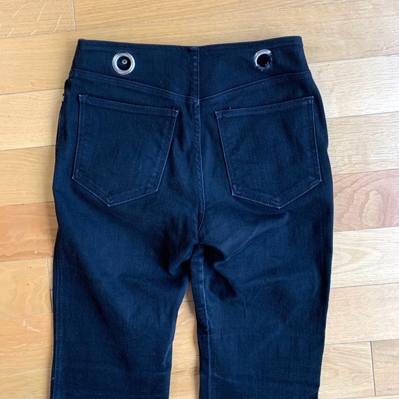 Miaou Black Straight Leg Jeans with Belt - Picture 10 of 13